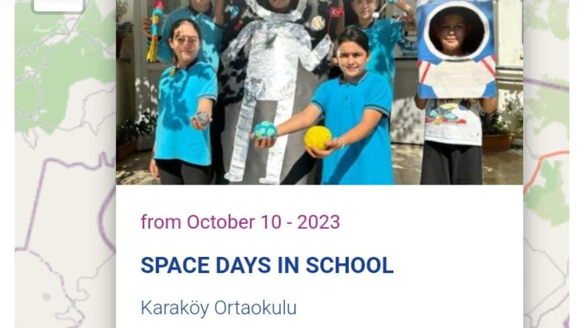 9-14 Ekim Erasmus Days kapsamında Uzay Sergimiz